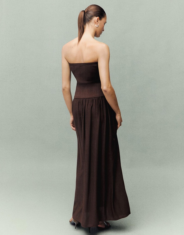 M.N.G - Combined Strapless Dress