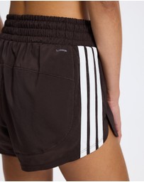 adidas Performance - Pacer Workout Woven High Rise 3 Inch Shorts