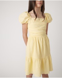 Decjuba Kids - Evie Textured Mini Dress - Teens