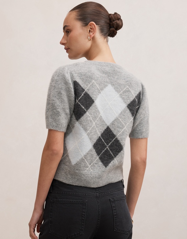 Forever New - Andy Argyle Fluffy Knitted T-shirt