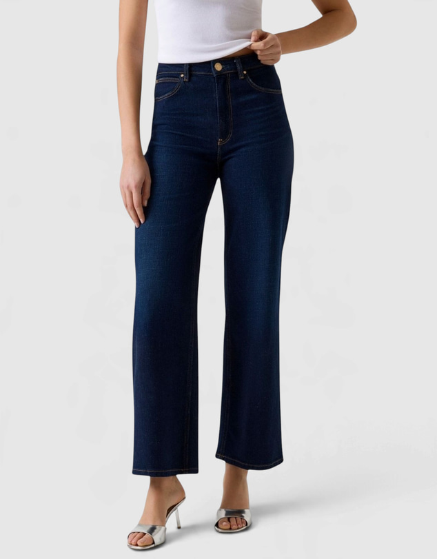 GUESS - High-Rise Wide Leg Jeans