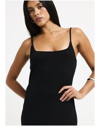 General Pants Co. Basics - Straight Neck Midi Dress
