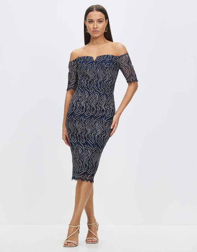 Romance by Honey and Beau - Lolita Off The Shoulder Dress