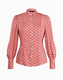 Forcast - Dotti Polka Dot Printed Blouse