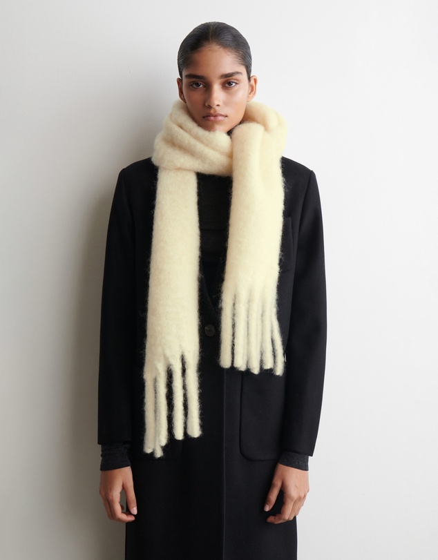 COS - Fringed Brushed-Mohair Scarf