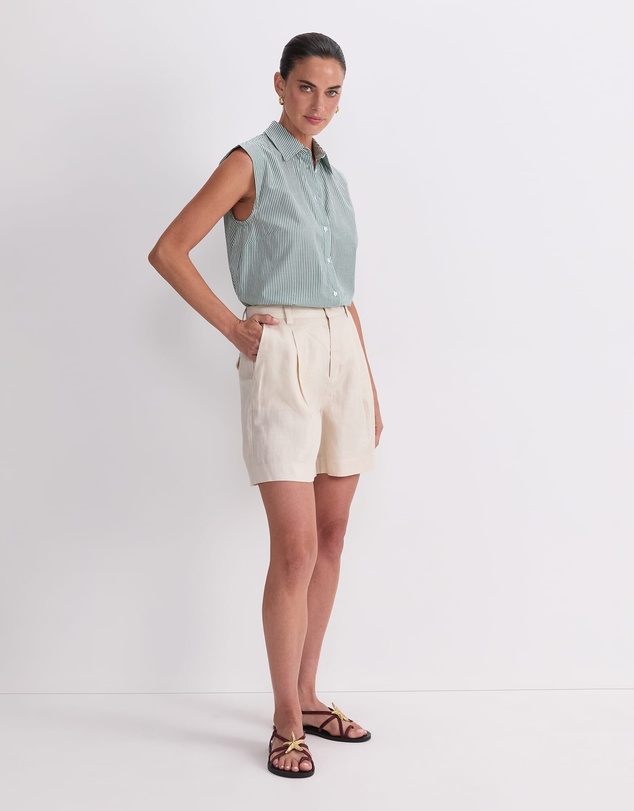Sportscraft - Jamie Linen Pleat Short