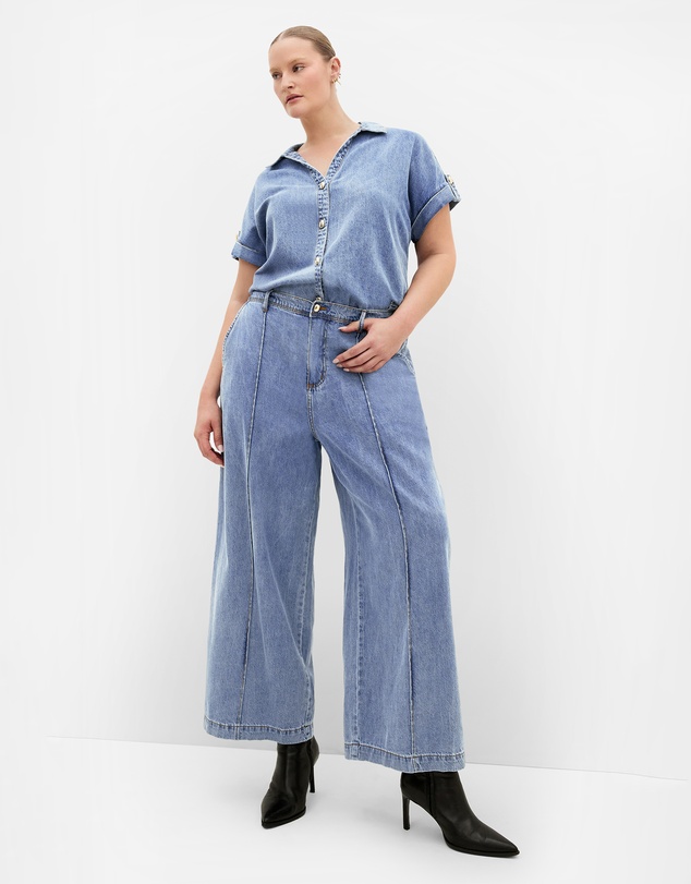 City Chic - Tilly Cotton Denim Pant