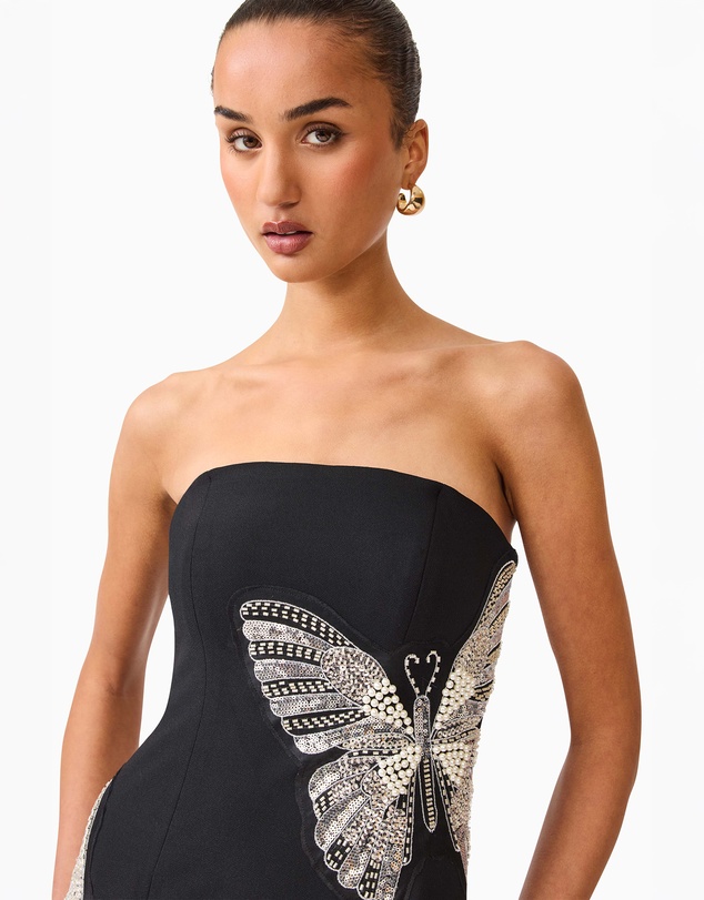 Elliatt - Mira Strapless Gown in Black