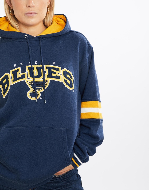 Vintage by The Real Deal - Pre Loved - Vintage NHL St. Louis Blues Hooded Sweatshirt