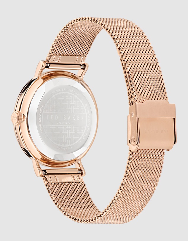 Ted Baker - Phylipa Rose 37mm Gold-Tone Mesh Bracelet Watch