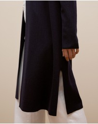Trenery - Merino Longline Cardigan in Navy