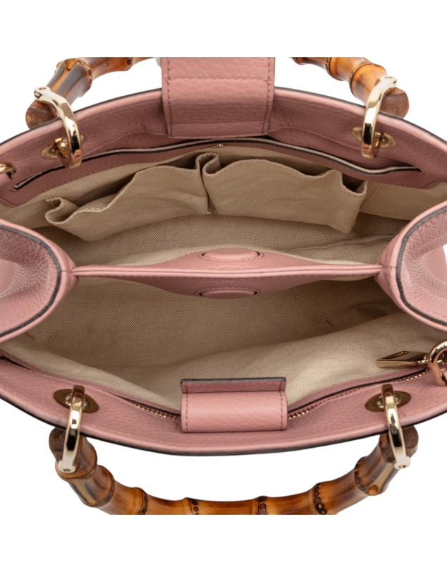 Pre-Loved by Azura Reborn - Pre-Loved Small Calfskin Bamboo Shopper Satchel