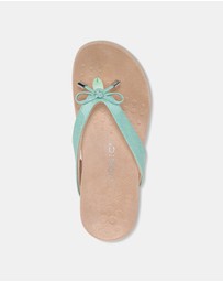 Vionic - Bella Toe Post Sandal - Menta Tile