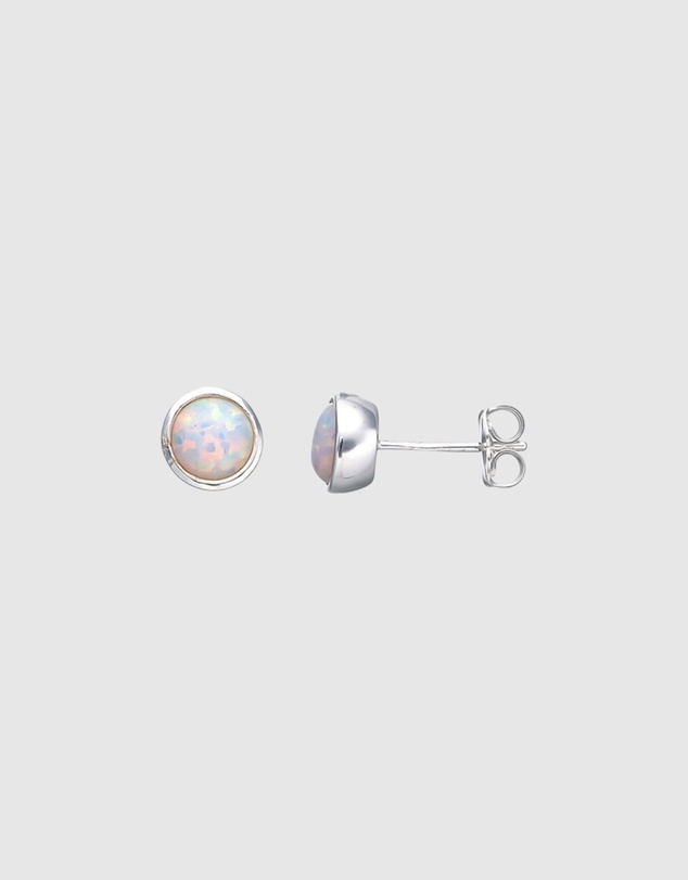 Von Treskow - Cased Czelline Opal Round Studs