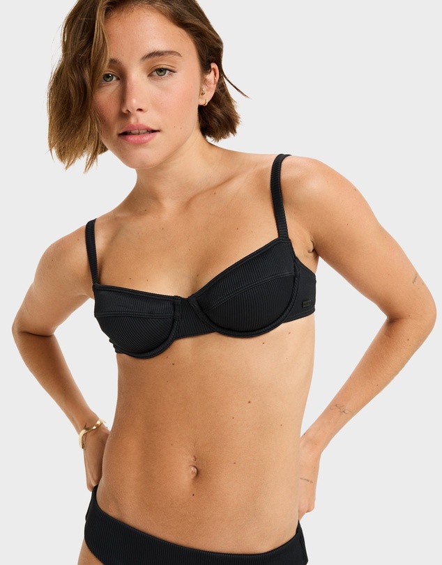 Roxy - Womens Rib Roxy Love Love The Queen Bikini Top