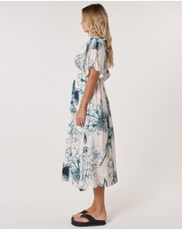 Fate + Becker - Solstice Palms Midi  Dress