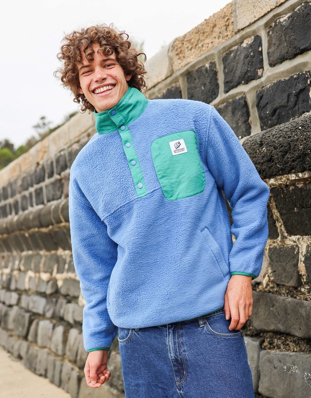 Skwosh - Skwosh Polar Snap Fleece in Blue