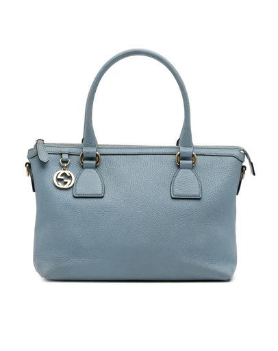 Pre-Loved by Azura Reborn - Pre-Loved Leather Interlocking G Charmy Satchel