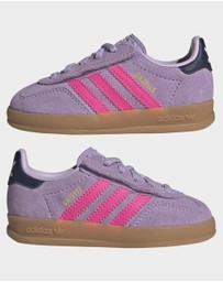 adidas Originals - GAZELLE INDOOR COMFORT CLOSURE ELASTIC LACE SHOES Infants