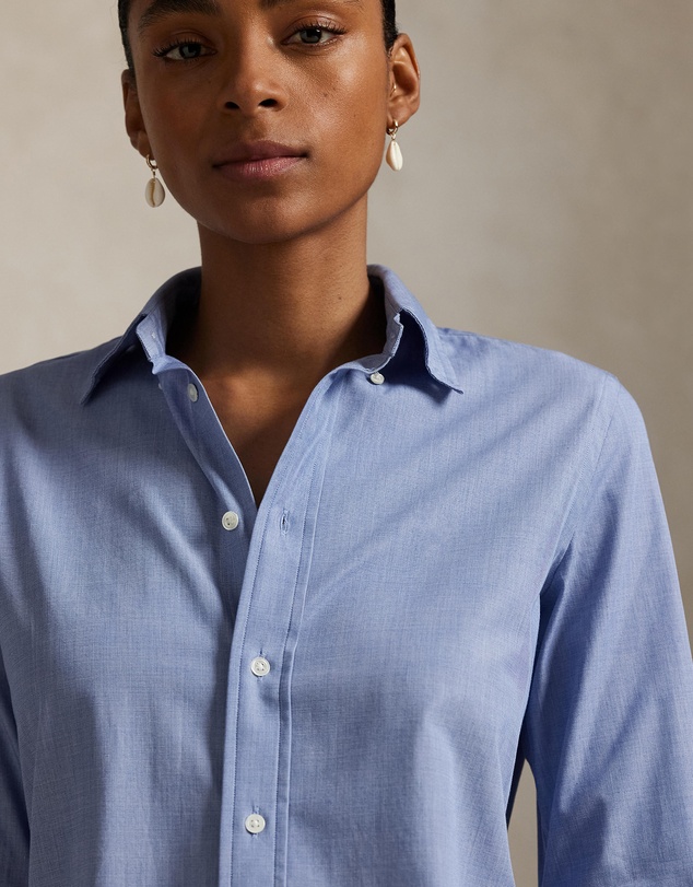 Polo Ralph Lauren - End-On-End Stretch Slim Fit Cotton Shirt - ICONIC EXCLUSIVE