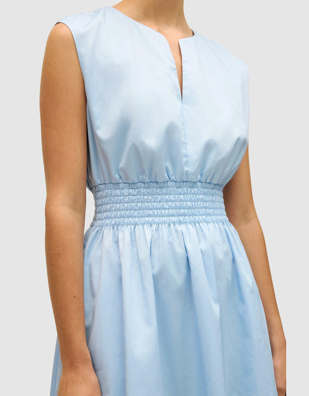 Trenery - Cotton Sateen Shirred Waist Dress