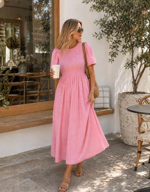 Esther & Co - Iolana Dress - Pink