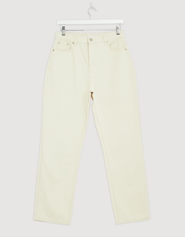 Revibe - Repaired Minima Esenciales High Rise Straight Leg Jeans - AU 12