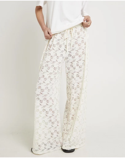 Subtitled - Jasmine Lace Relaxed Pants