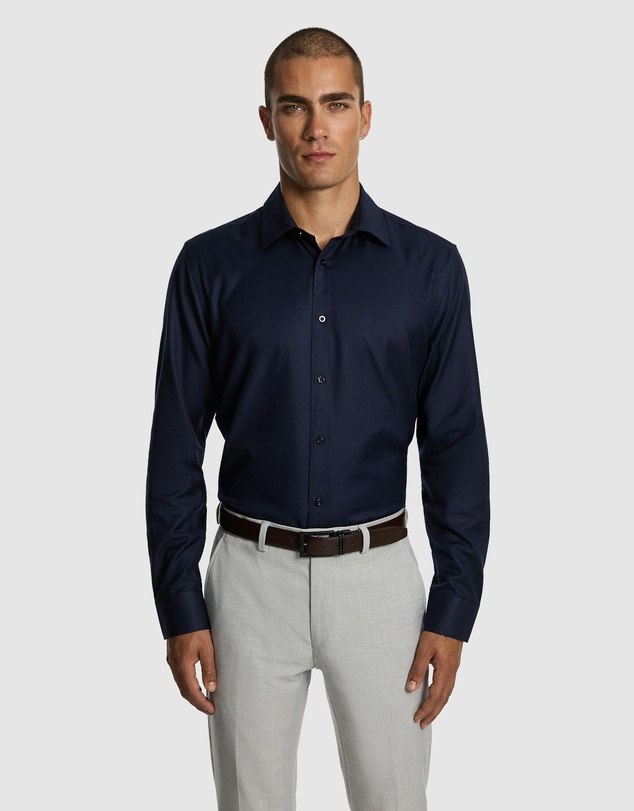 yd. - Maximum Two Ply Cotton Premium Slim Dress Shirt