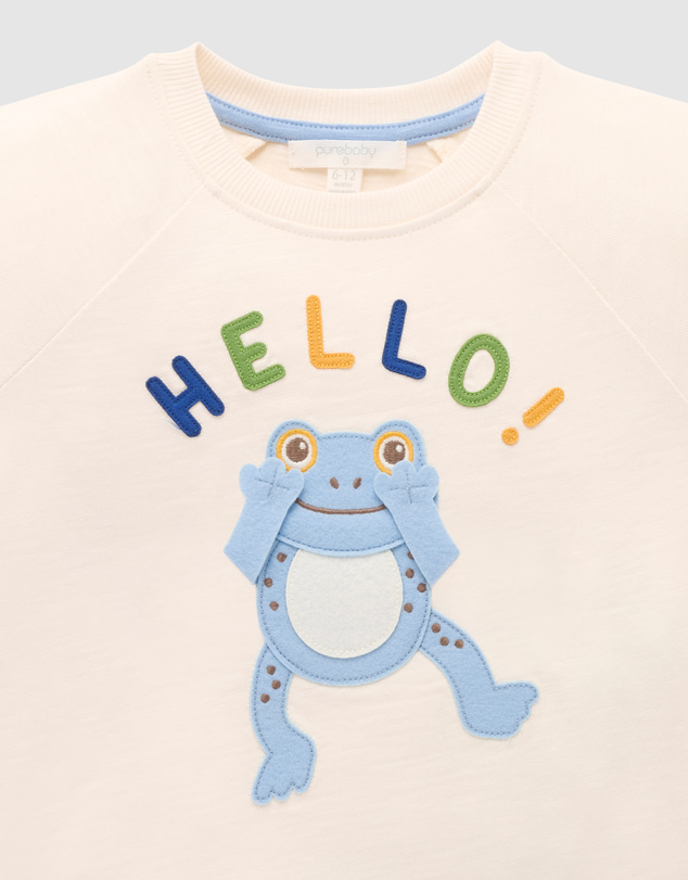 Purebaby - Hello Relaxed Tee-Kids-Babies