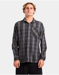 Volcom - Mens Heavy Twills Flannel Long Sleeve Shirt