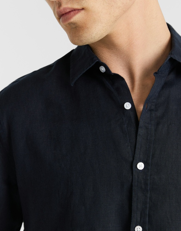 yd. - Lewis Pure Linen Shirt