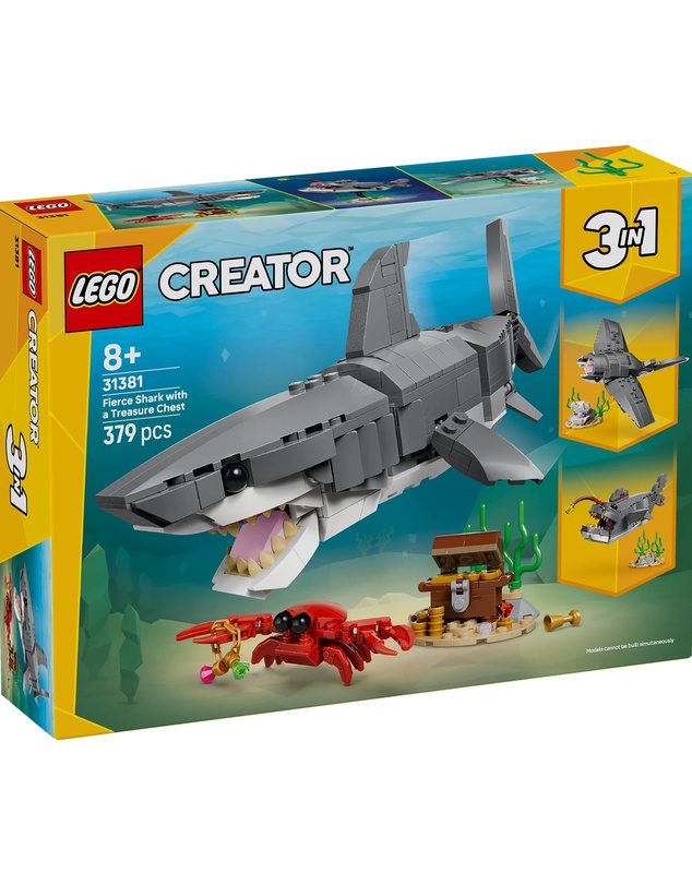 LEGO - 31381 Fierce Shark with a Treasure Chest
