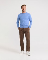 Oxford - Crew Neck Pure Wool Pullover