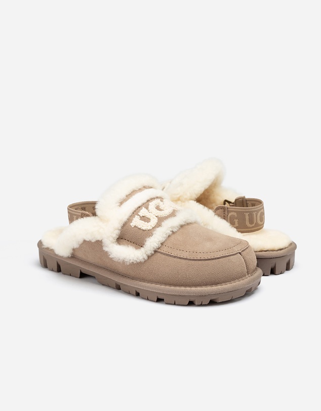 Ozwear Connection Uggs - Ugg Violet Shearling Slipper (Elastic Logo) (Detachable Feature)