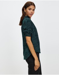 Atmos&Here - Brodie Puff Sleeve Blouse