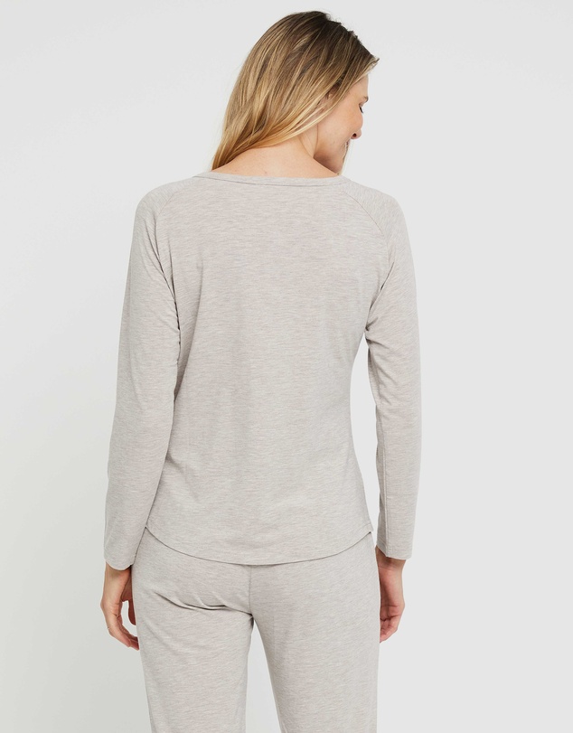 Bamboo Body - Long Sleeve Henley Top