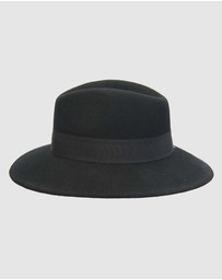 Max Alexander - Winter Felt Black Fedora Hat