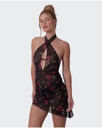 Bras N Things - Night Games Lust In Bloom Slip - Print Floral