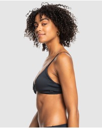 Roxy - Womens Rib Roxy Love The Surf Knot Bikini Top