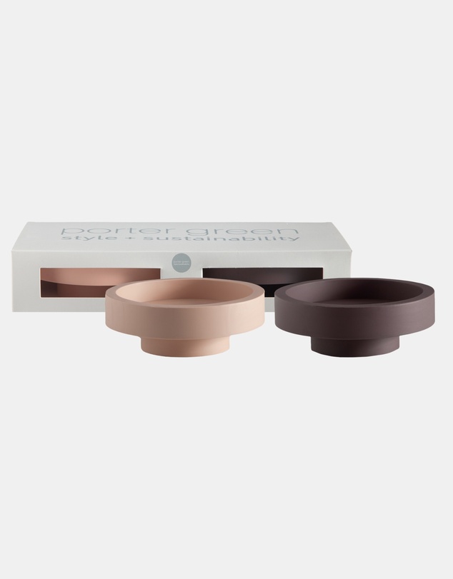 porter green - flipp lrg silicone unbreakable candle holder set
