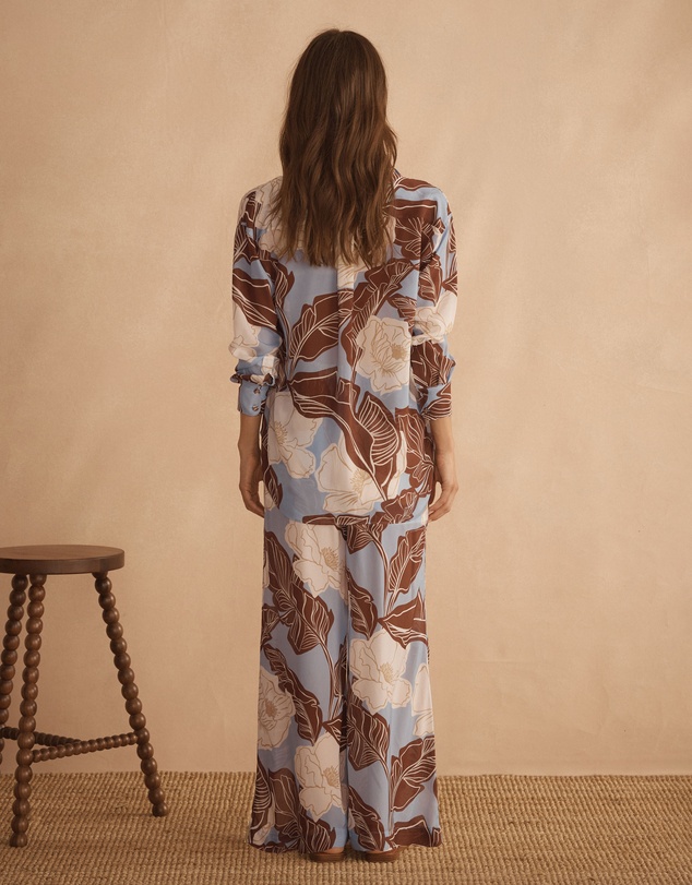 AUR OCEA - Silk Long Sleeve Shirt