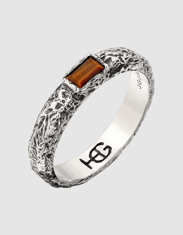 Haze & Glory - ICONIC EXCLUSIVE - Ring Men Tigers Eye Gemstone 925 Sterling Silver