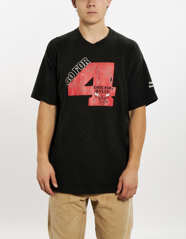 Vintage by The Real Deal - Pre Loved - 90s Chicago Bulls 'Go For 4' Tee