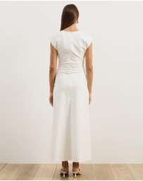 Atmos&Here - Freya V-Neck Ponte Midi Dress