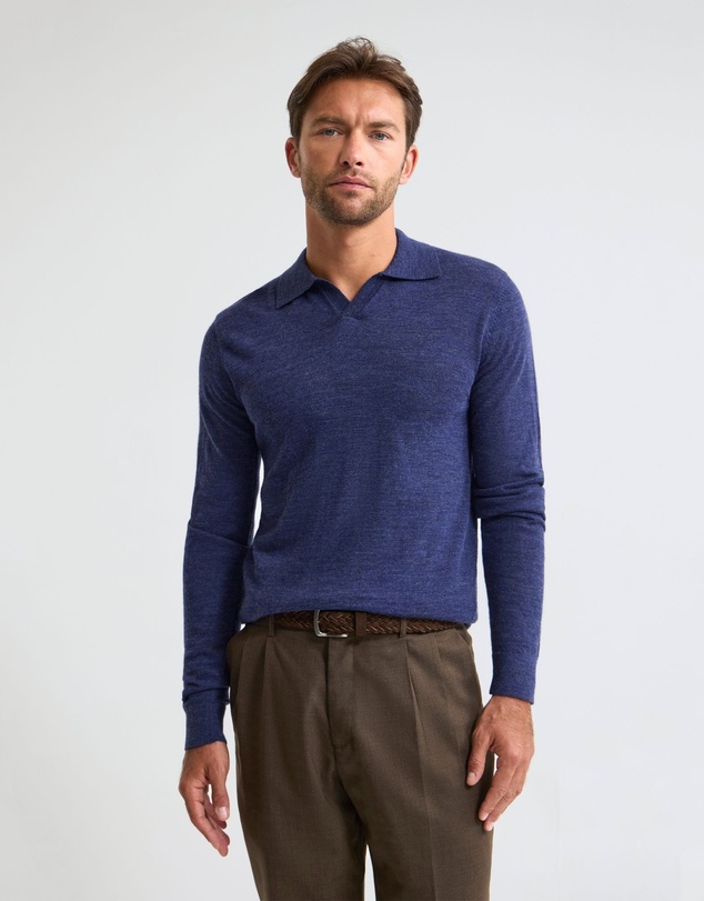 Oxford - Blair Polo Collar Merino Knit