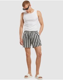 Urban Classics - Seersucker Swim Shorts