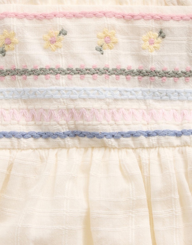 GAP - Sleeveless Embroidered Bow Tank Shorts Set - Babies