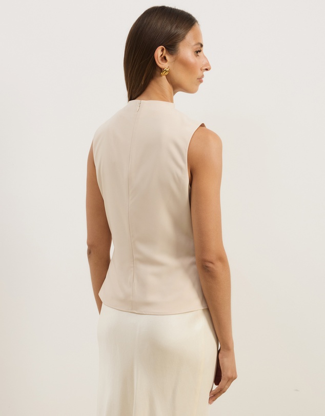 Atmos&Here - Veya Sleeveless Draped Top