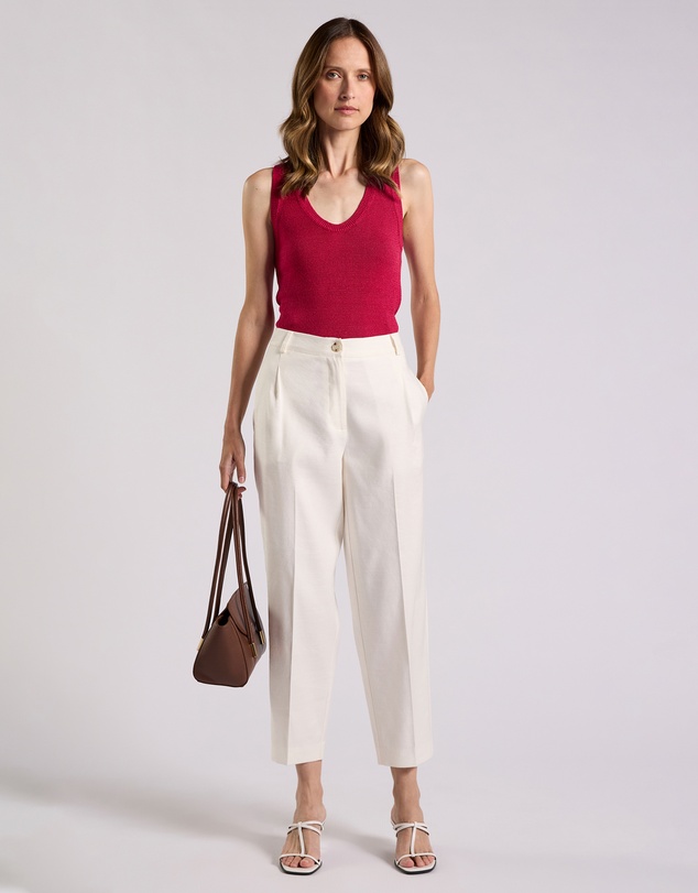 David Lawrence - Alima Stretch Linen Pants